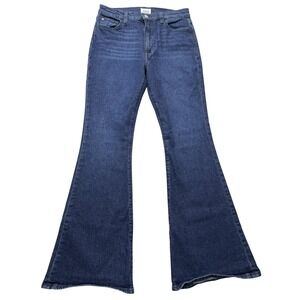 Hudson Heidi Flare Jeans Womens 28 High Rise Dark Wash Stretch Denim Boho Retro